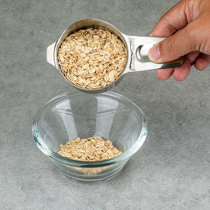 Set of 7 Heavy Duty Measuring Cups, 18/8 Stainless Steel - Image 7