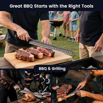 SYOKAMI Brisket Slicing Knife Set, Carving and Boning Knife - Image 7