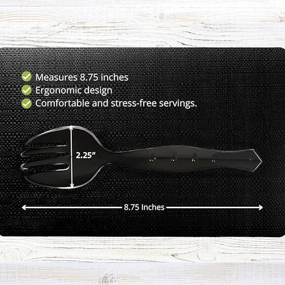 PARTY BARGAINS Disposable Clear Plastic Serving Forks 8.75 Inch – Heavy Duty - Image 2