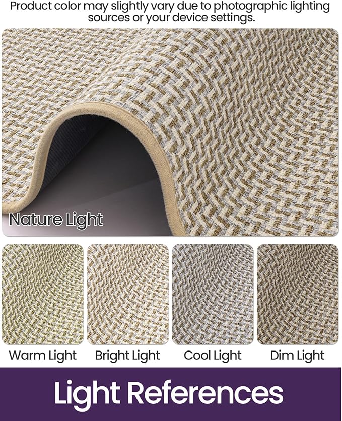 DEXI Ultra Thin Door Mat Indoor Entrance 32x48, Non Slip Rubber Backed Entryway - Image 3