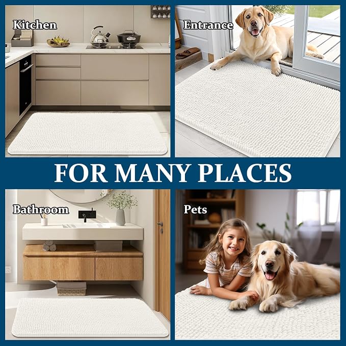 OLANLY Dog Door Mat for Muddy Paws 70x46, Absorbs Moisture and Dirt, Absorbent - Image 8
