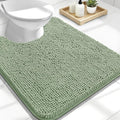 OLANLY Toilet Rugs U-Shaped 24x20, Extra Soft Absorbent Chenille Contour by OLANLY