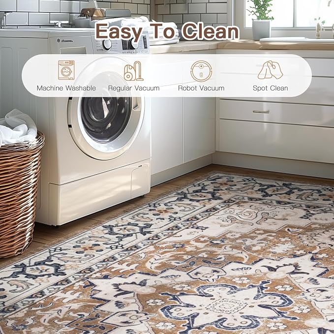 Lofus 4x6 Area Rugs for Living Room, Washable Area Rug, Rugs for Bedroom - Image 5