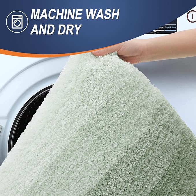 OLANLY Bathroom Runner Rugs Mat 59x20, Extra Soft Absorbent Microfiber Bath Rugs - Image 5
