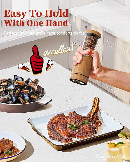 Electric Salt and Pepper Grinder Set - Image 3
