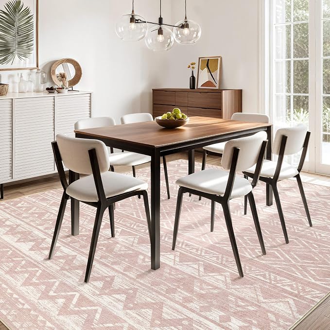 cotiled 8x10 Area Rugs Living Room Rug: Washable Boho Rugs - Image 5
