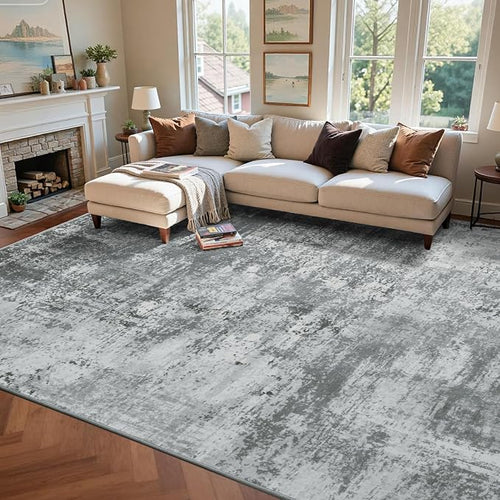 8x10 Ft Large Area Rugs for Living Room, Soft Non-Slip Washable Rugs Modern by Cuzwlovita