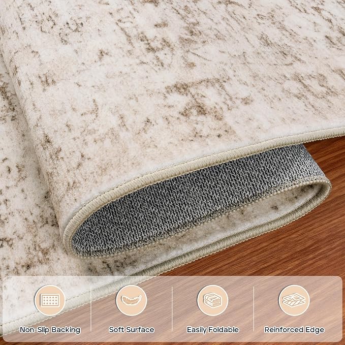 10x14 Area Rugs Large Living Room Rug Washable: Modern Abstract Rug Indoor - Image 4
