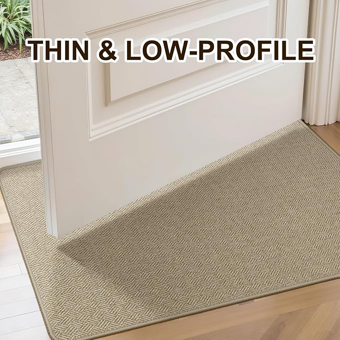 Ultra Thin Door Mat Indoor Entrance 17"x29", Low-Profile Indoor Door Mat - Image 3