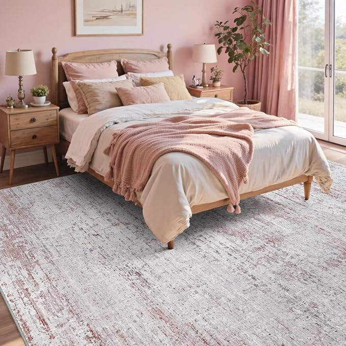 5x7 Ft Area Rugs for Living Room, Soft Non-Slip Washable Rugs Modern Abstract - Image 4