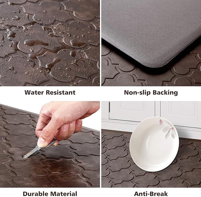 WISELIFE Kitchen Mat Cushioned Anti Fatigue Floor Mat, Thick Non Slip - Image 3
