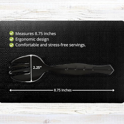 PARTY BARGAINS Disposable Clear Plastic Serving Forks 8.75 Inch – Heavy Duty - Image 3