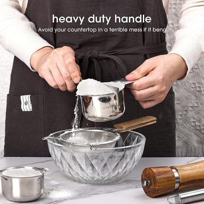 17 Piece Stainless Steel Measuring Cups and Spoons Set, - Image 7