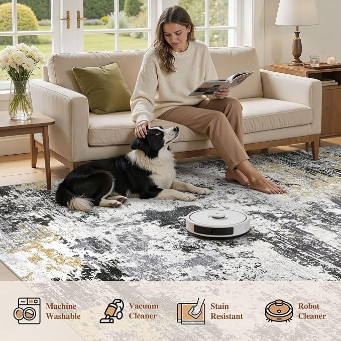 UERMEI 9x12 Area Rug for Living Room - Image 7