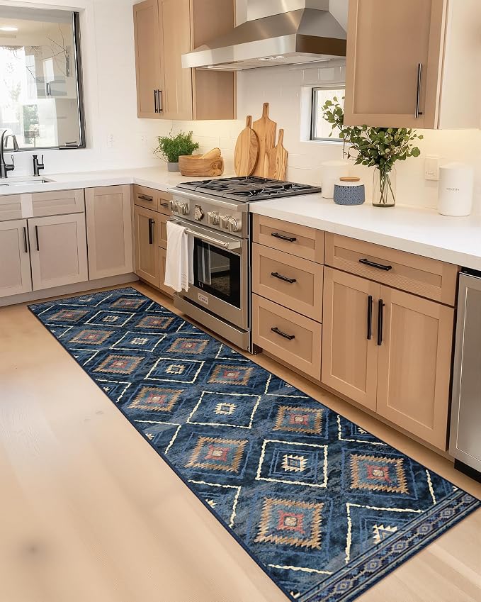 BESTSWEETIE Area Rug 2x6 Rug Machine Washable Non-Slip Low Pile Print Pattern - Image 8