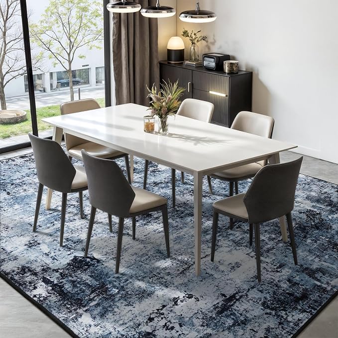 Rugflix 5x8 Area Rugs for Living Room, Washable Large Rug Stain-Resistant Low - Image 3