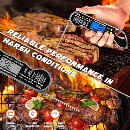 Instant Read Meat Thermometer, Fast & Accurate Digital Food Thermometer - Image 2