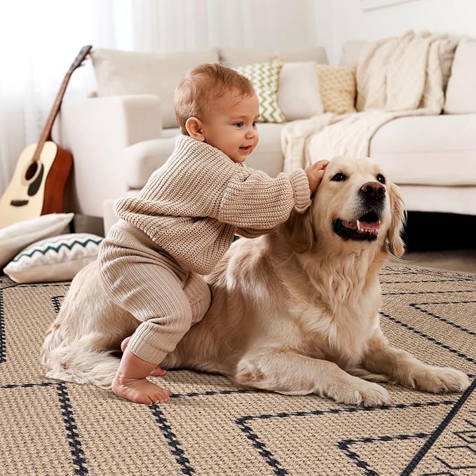 Tangsoo Easy Jute Rug 2x6 Washable Runner Rug - Image 7