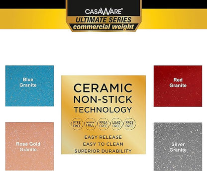 casaWare 15 x 10 x 3-Inch Ultimate Series Commercial Weight Ceramic Coated - Image 3
