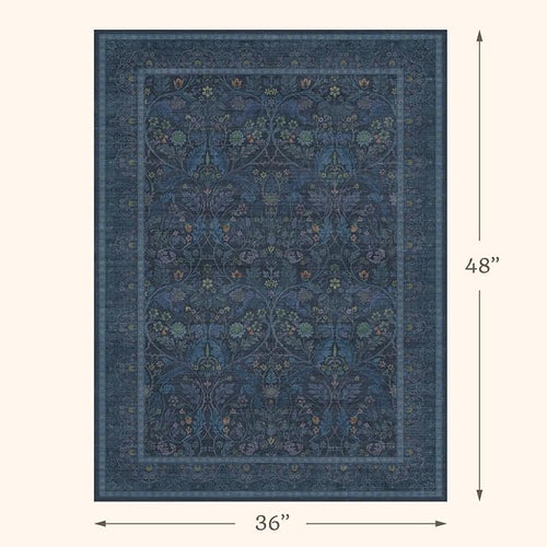 3x4 Oriental Rug for Entryway Indoor, Soft Washable Carpet for Bedroom Beside - Image 2