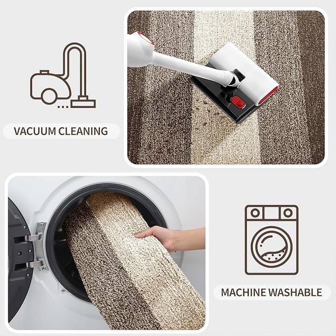 Kitinjoy Indoor Outdoor Door Mat, 54x32 Non-Slip Absorbent Dirt Trapper - Image 5