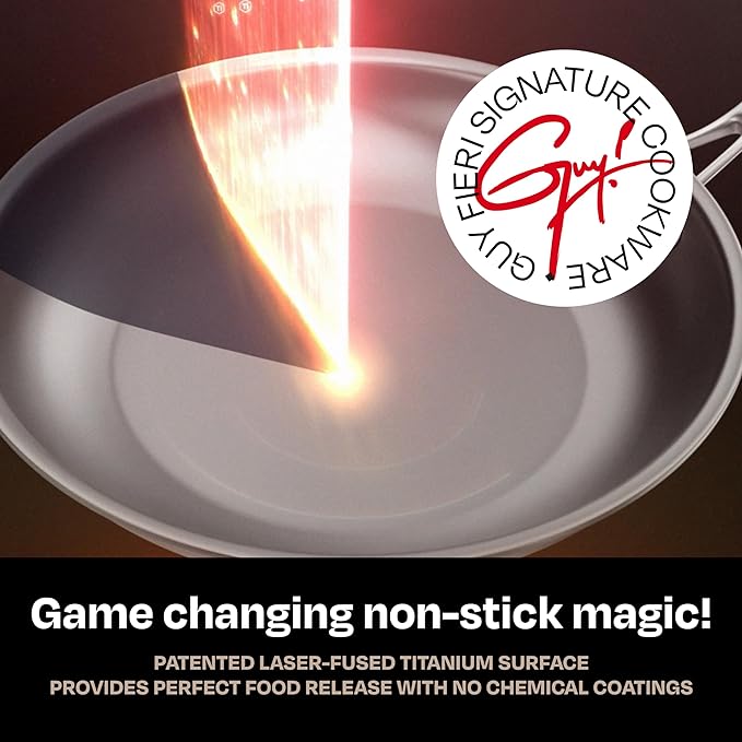 Guy Fieri's Flavortown Laser Titanium 2-Quart Sauce Pan - Image 4
