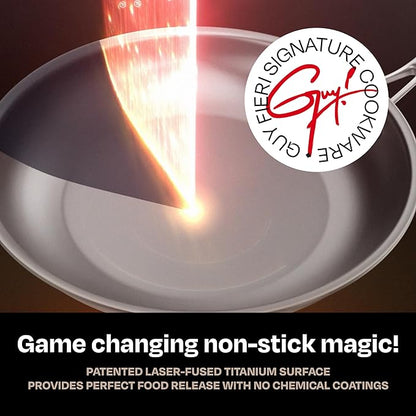 Guy Fieri's Flavortown Laser Titanium 2-Quart Sauce Pan - Image 4