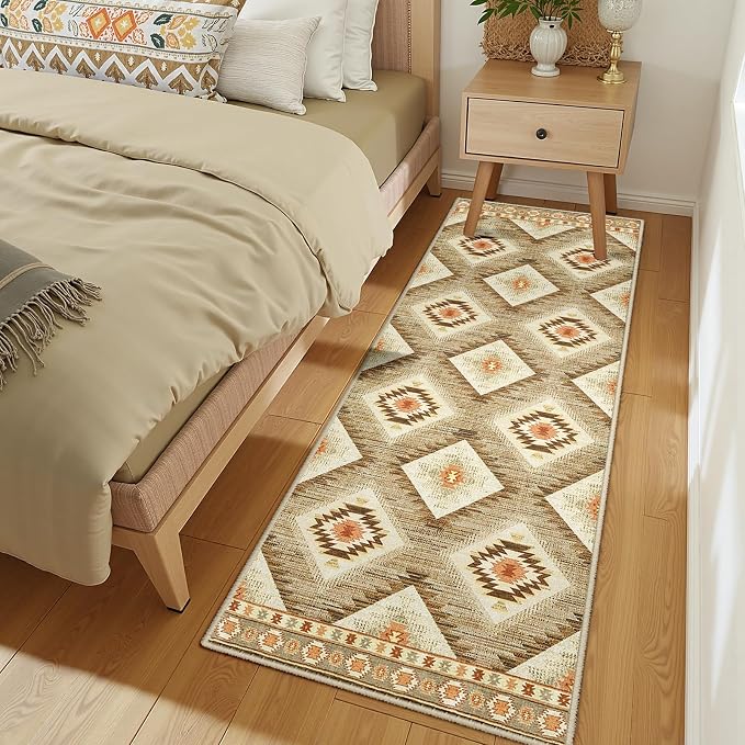 BESTSWEETIE Area Rug 2x10 Rug Machine Washable Non-Slip Low Pile Print Pattern - Image 7