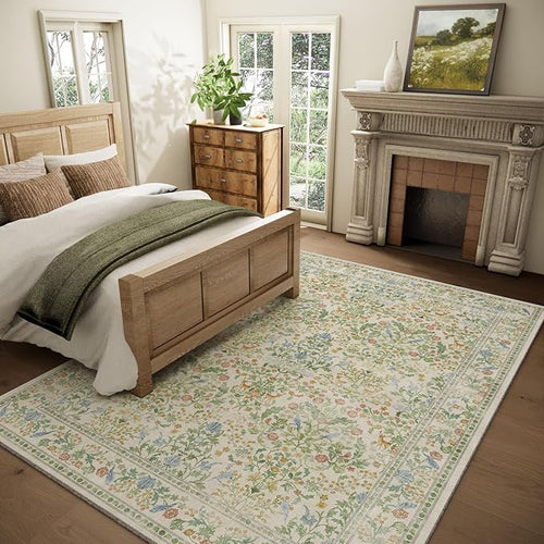 8x10 Area Rugs for Living Room: Washable Bedroom Rug Stain Resistant Non Slip - Image 2