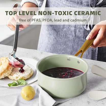 VONIKI Ceramic Cookware Set - Image 4