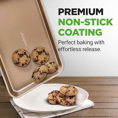 NutriChef 2 Piece Cookie Sheets - Image 6