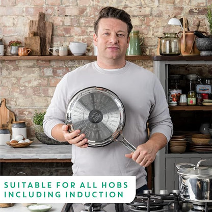 T-Fal x Jamie Oliver Nonstick Coated Stainless Steel Pan 11-Inch, Induction - Image 5