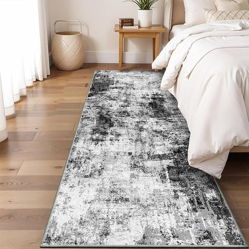 2x8 Washable Runner Rugs for Hallway: Easy-to-Clean Abstract Runners for by WIEVEDENS