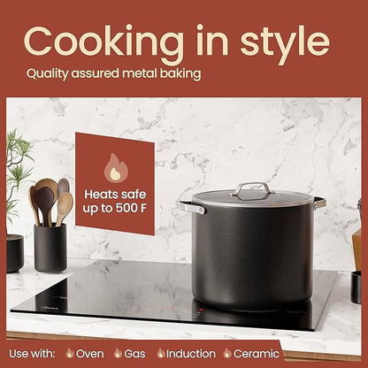 Bakken 12.5 Quart Ceramic Coated Stock Pot - Image 3