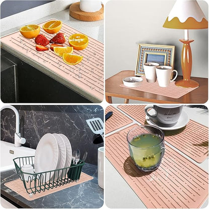 GeeRic Dish Drying Mats, Heat-resistant Silicone Mat - Image 6