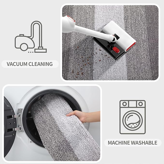 Kitinjoy Indoor Outdoor Door Mat, 44x24 Non-Slip Absorbent Dirt Trapper - Image 5