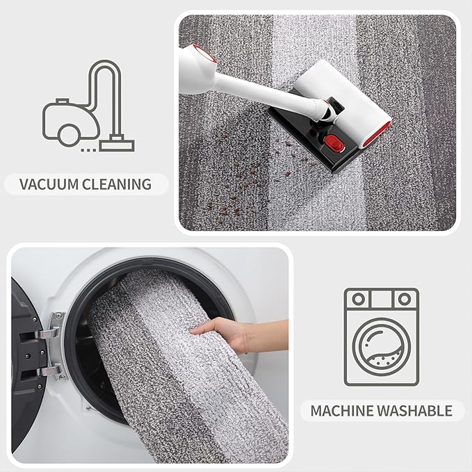 Kitinjoy Indoor Outdoor Door Mat, 70x35 Non-Slip Absorbent Dirt Trapper - Image 5