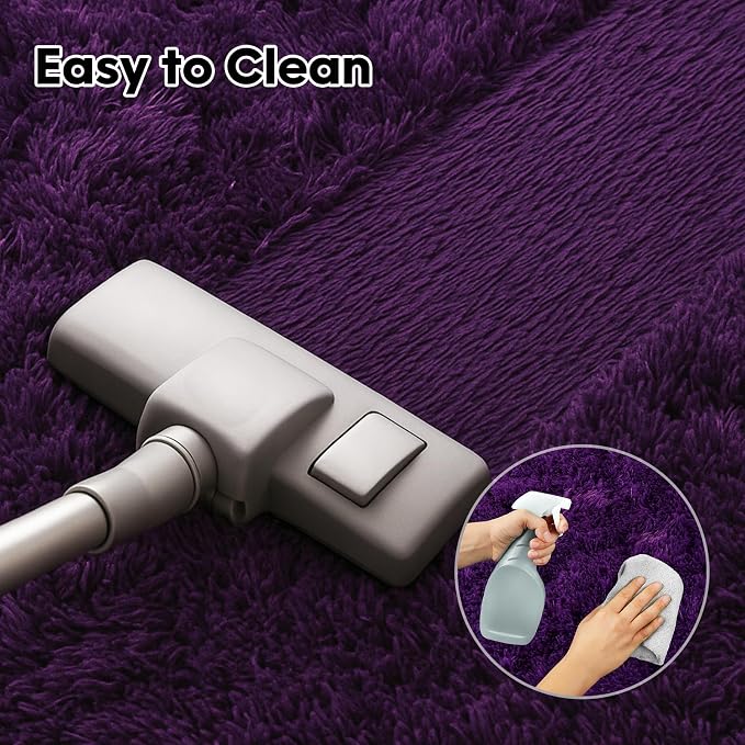 6x9 Rugs for Living Room, Rug for Bedroom, Plush Fluffy Carpet, Non-Slip - Image 7
