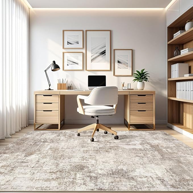 12x18 Area Rugs Living Room: Washable Large Abstract Soft Rug Stain Resistant - Image 8