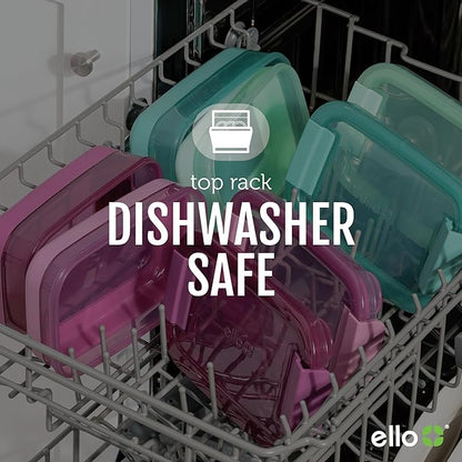 Ello 2-Pack Lunch Stack Plastic Food Storage Container Bento Box - Image 5