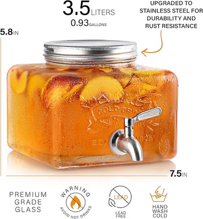 Glass Drink Dispenser for Fridge - Image 6