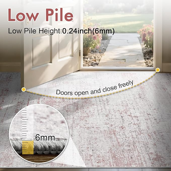 6x9 Ft Large Area Rugs for Living Room, Soft Non-Slip Washable Rugs Modern - Image 8