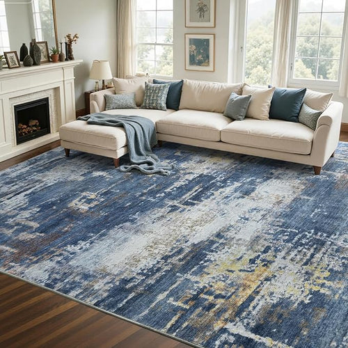 8x10 Ft Large Area Rugs for Living Room, Soft Non-Slip Washable Rugs Modern by Cuzwlovita