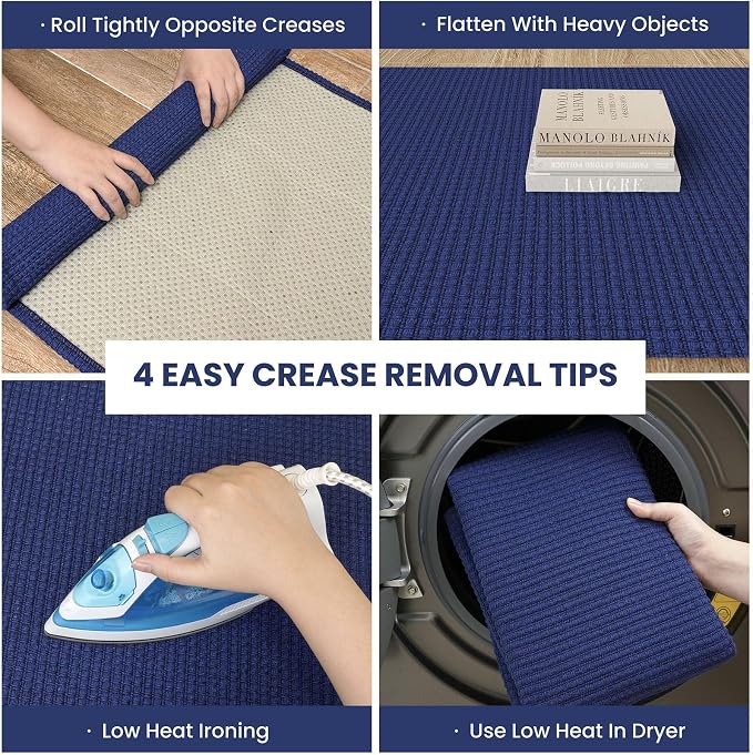 IOHOUZE Washable Exrea Long Hallway Runner Rug 3x20 Non Slip Rubber Backed - Image 2