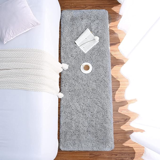 Chicrug Soft Runner Rugs for Bedroom Living Room Plush Fluffy Rug 2x6 Feet - Image 6