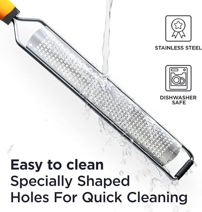 Deiss PRO Lemon Zester & Heavy Duty Cheese Grater & Vegetable Grater - Image 5