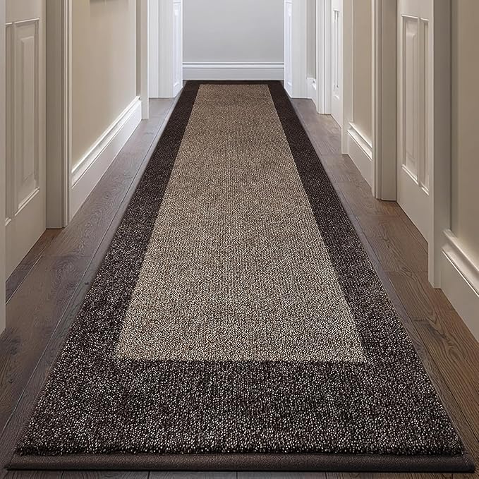 Machine Washable Runner Rug 32" x 168", Non Slip Kitchen Rug by Unknown