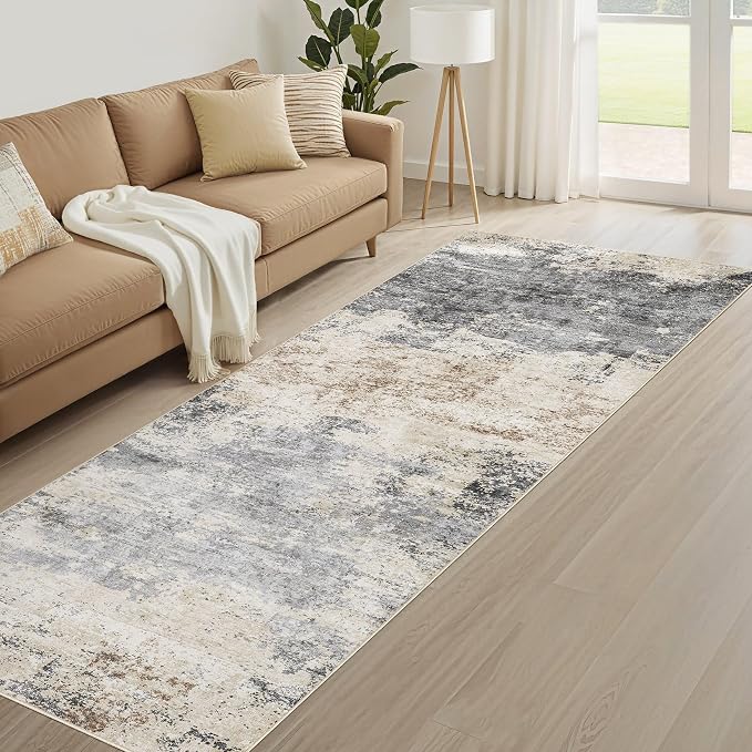 Runner Rug Kitchen Washable Rugs: 2x10 Non-Slip Abstract Soft Modern Stain - Image 8