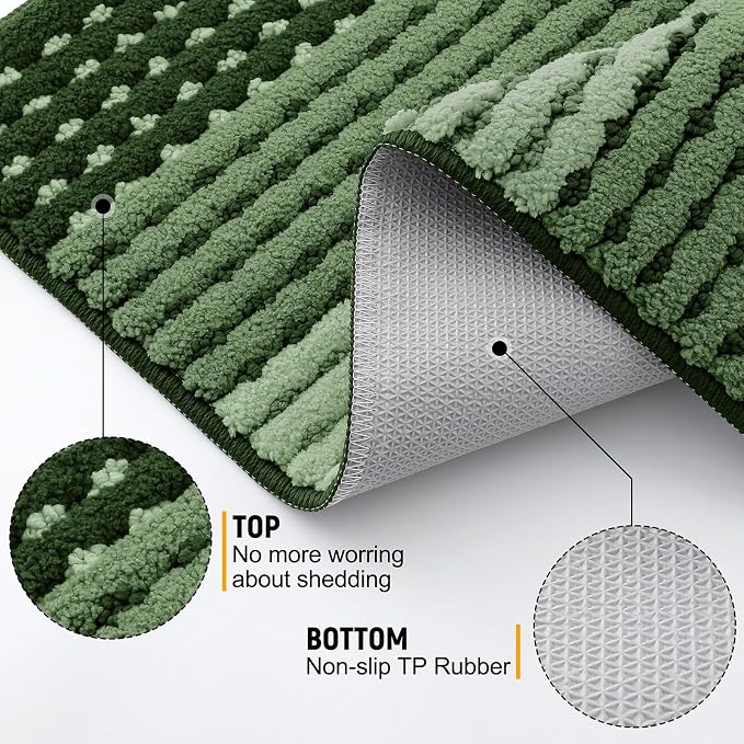 Kitinjoy Indoor Outdoor Door Mat, 59x24 Non-Slip Absorbent Dirt Trapper - Image 3