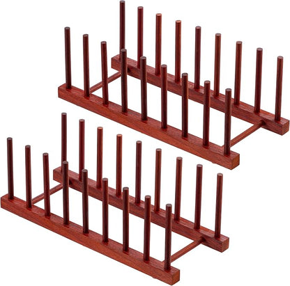 HBlife 2pcs Rosewood Wooden Dish Drying Rack by HBlife